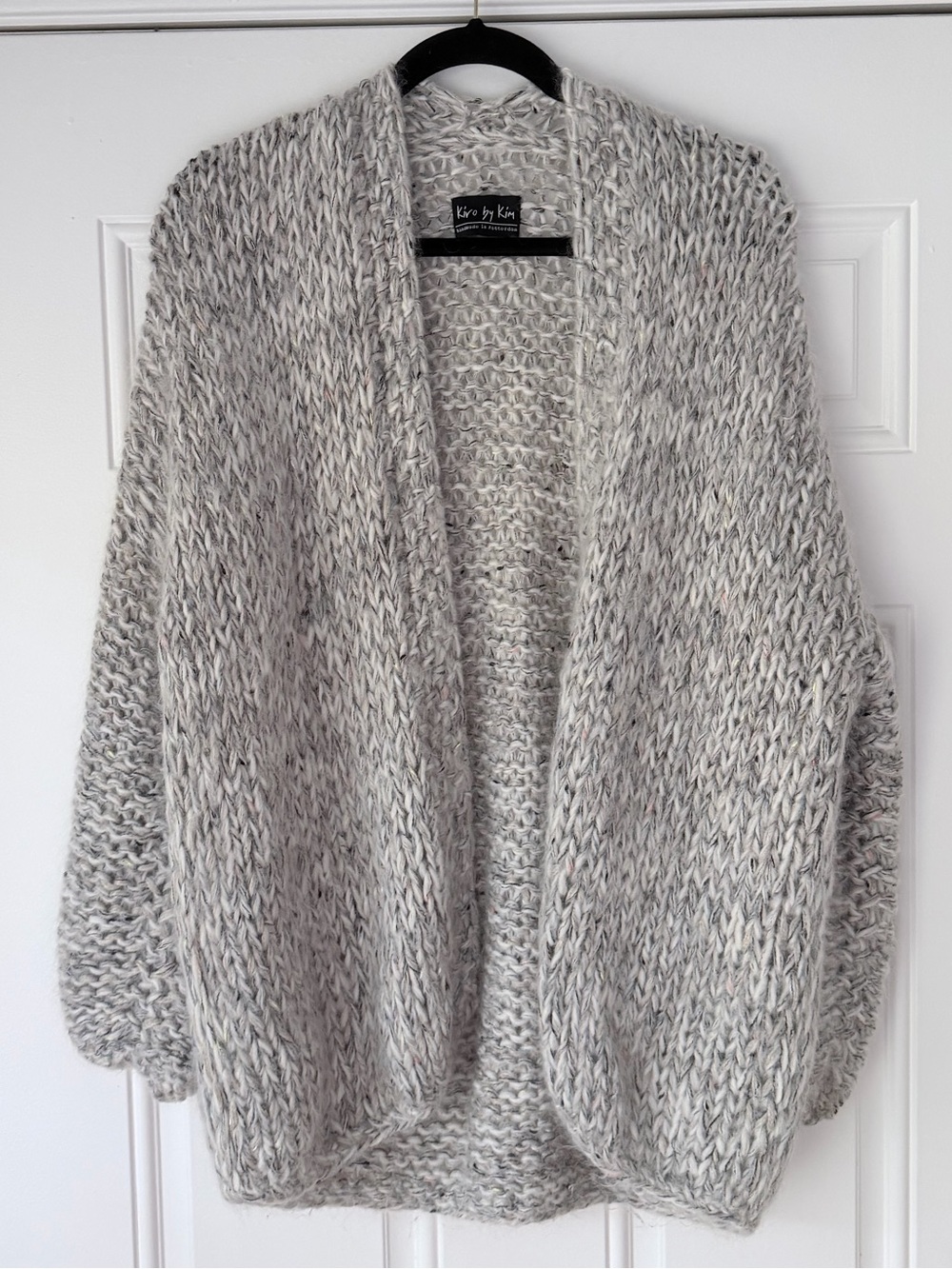 Kiro by Kim open front soft mohair cardigan sweater handmade high quality